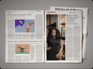 Edição impressa do caderno Equilíbrio da Folha de S.Paulo